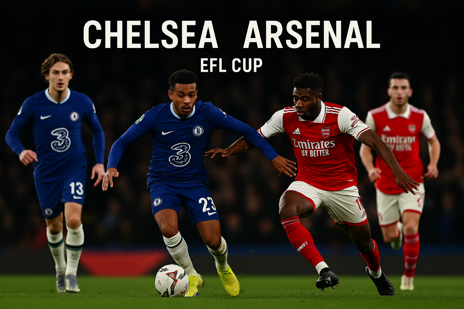 Jalalive : Laga Paling Ditunggu! Chelsea vs Arsenal EFL Cup 03.00 WIB - Pertarungan Sengit Antar Dua Raksasa London