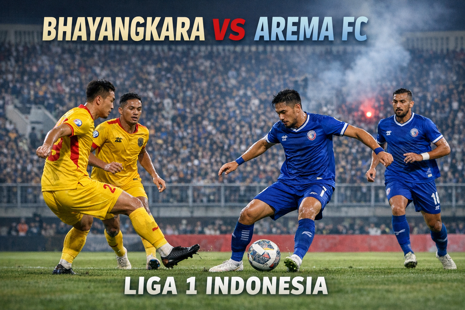 Jalalive Bahas Pertandingan Bhayangkara Presisi Indonesia FC vs Arema Liga 1 Indonesia Malam Ini Jam 20.30 WIB - Duel Sengit di Klasemen Liga 1