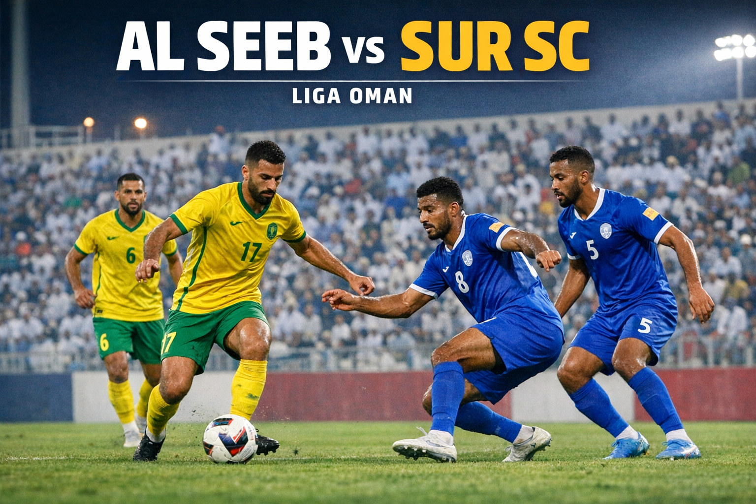 Jangan Lewatkan Al Seeb vs Sur SC Liga Oman Malam Ini Pukul 23.20 WIB di Jalalive Gratis Selamanya - Pertandingan Seru dan Menegangkan yang Tidak Boleh Dilewatkan