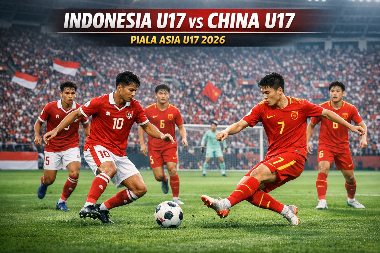 Jalalive Bahas Rekor Pertemuan Indonesia U17 vs China U17 Jelang Duel Piala Asia U17 2026 Malam Ini