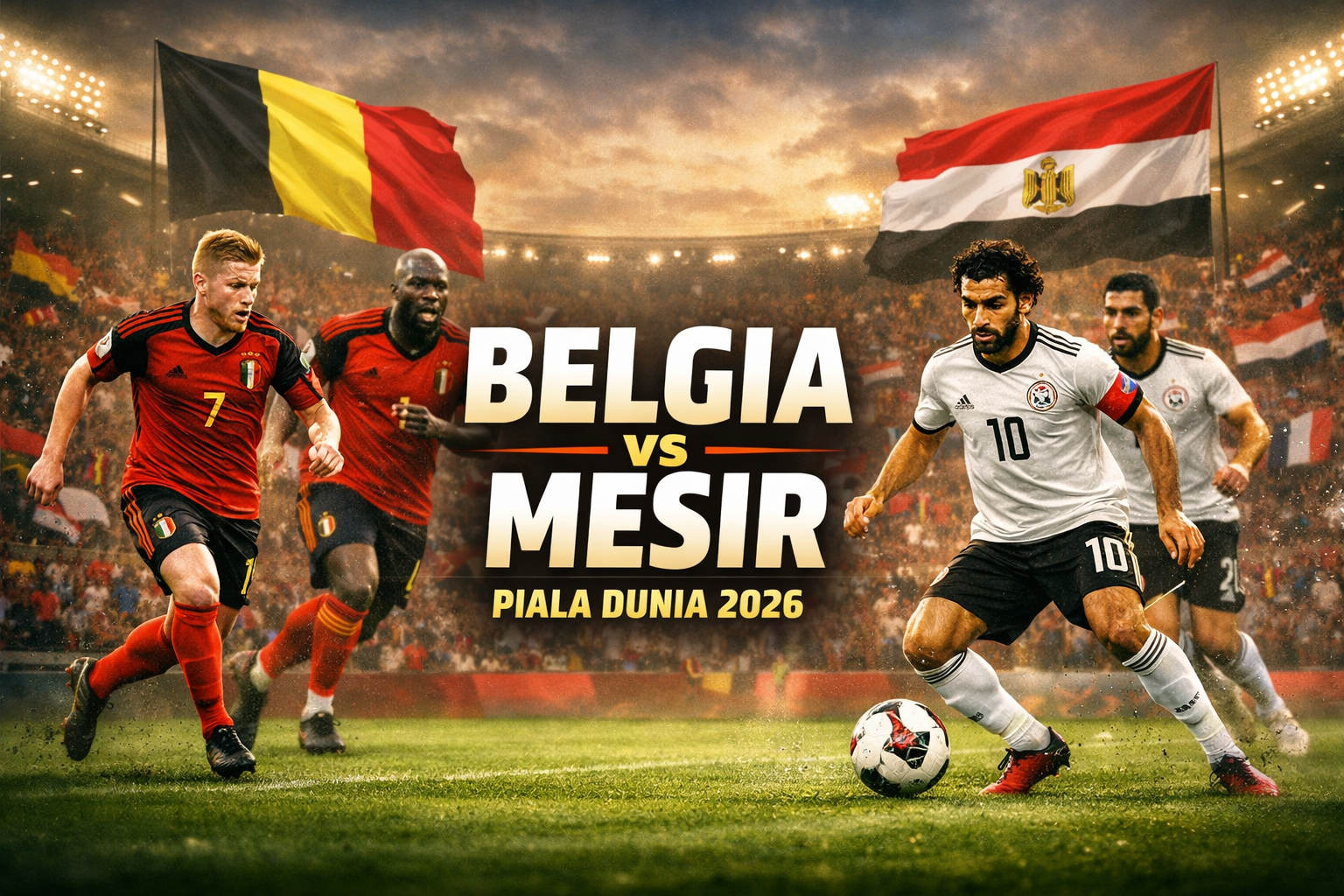 Belgia vs Mesir Piala Dunia 2026 Dini Hari Ini Siap Menjadi Pertandingan Favorit Bersama JalaLive